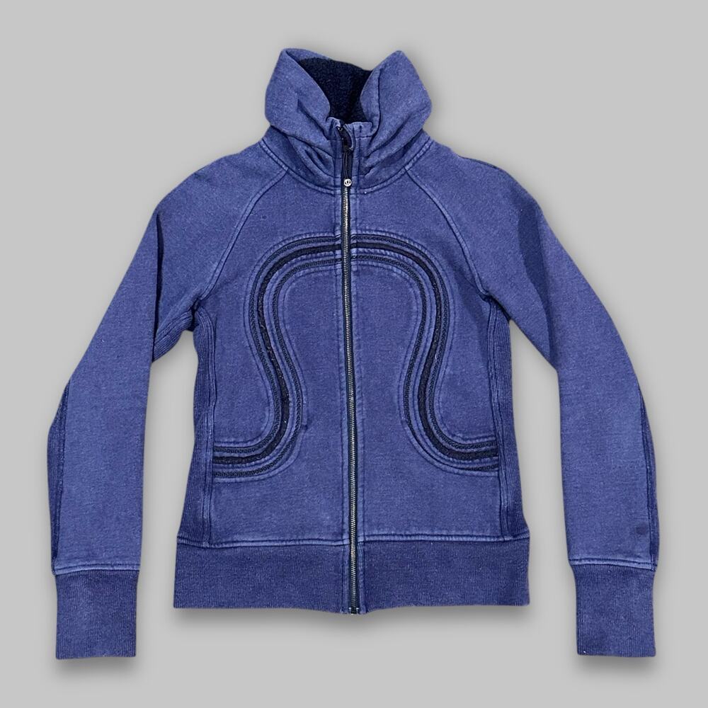 Lululemon Scuba Jacket Blue Heathered – Size 6 - Picture 1 of 6